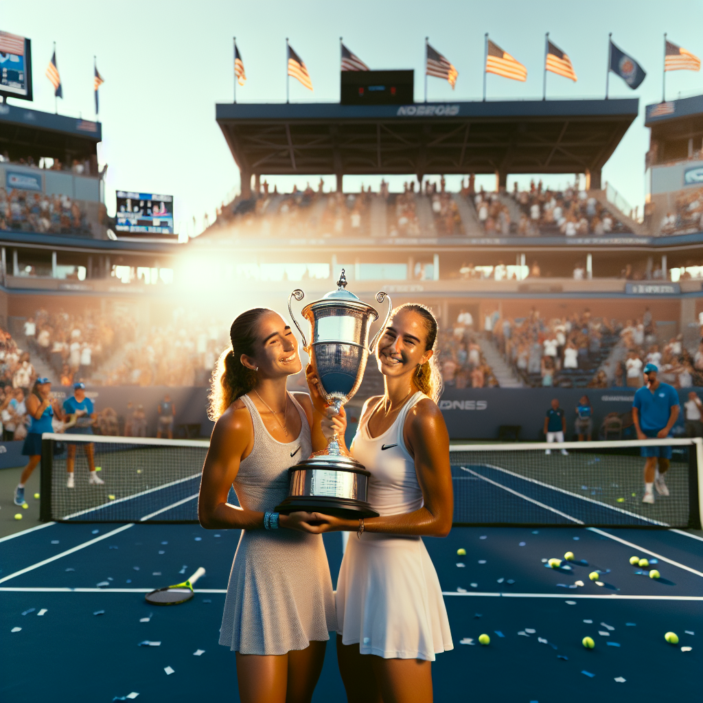 Соня Жиенбаева и Людмила Тасмагамбетова празднуют парный титул ITF в США